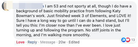 no stiff joints in the morning