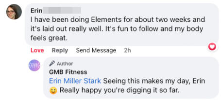 fun to follow and my body feels great