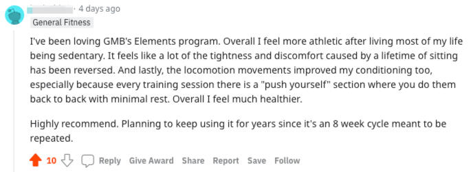 been loving the Elements program